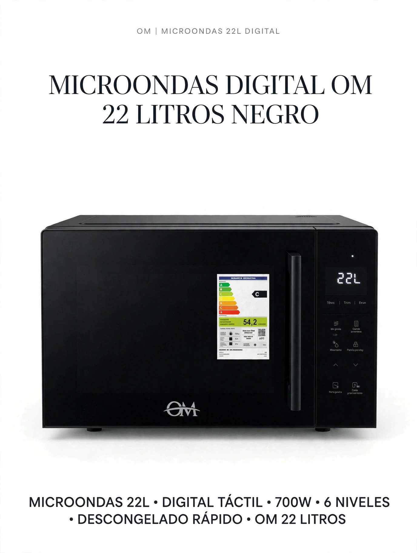 Microondas OM 22litros