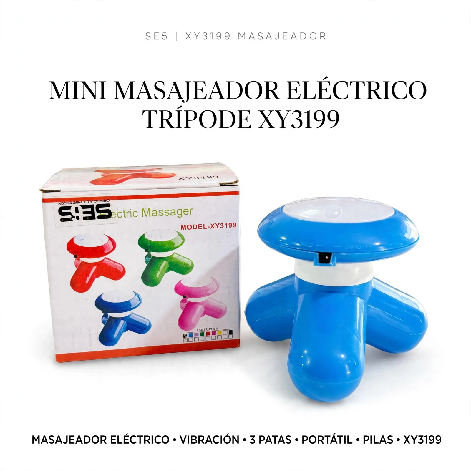 Mini masajeador a pilas