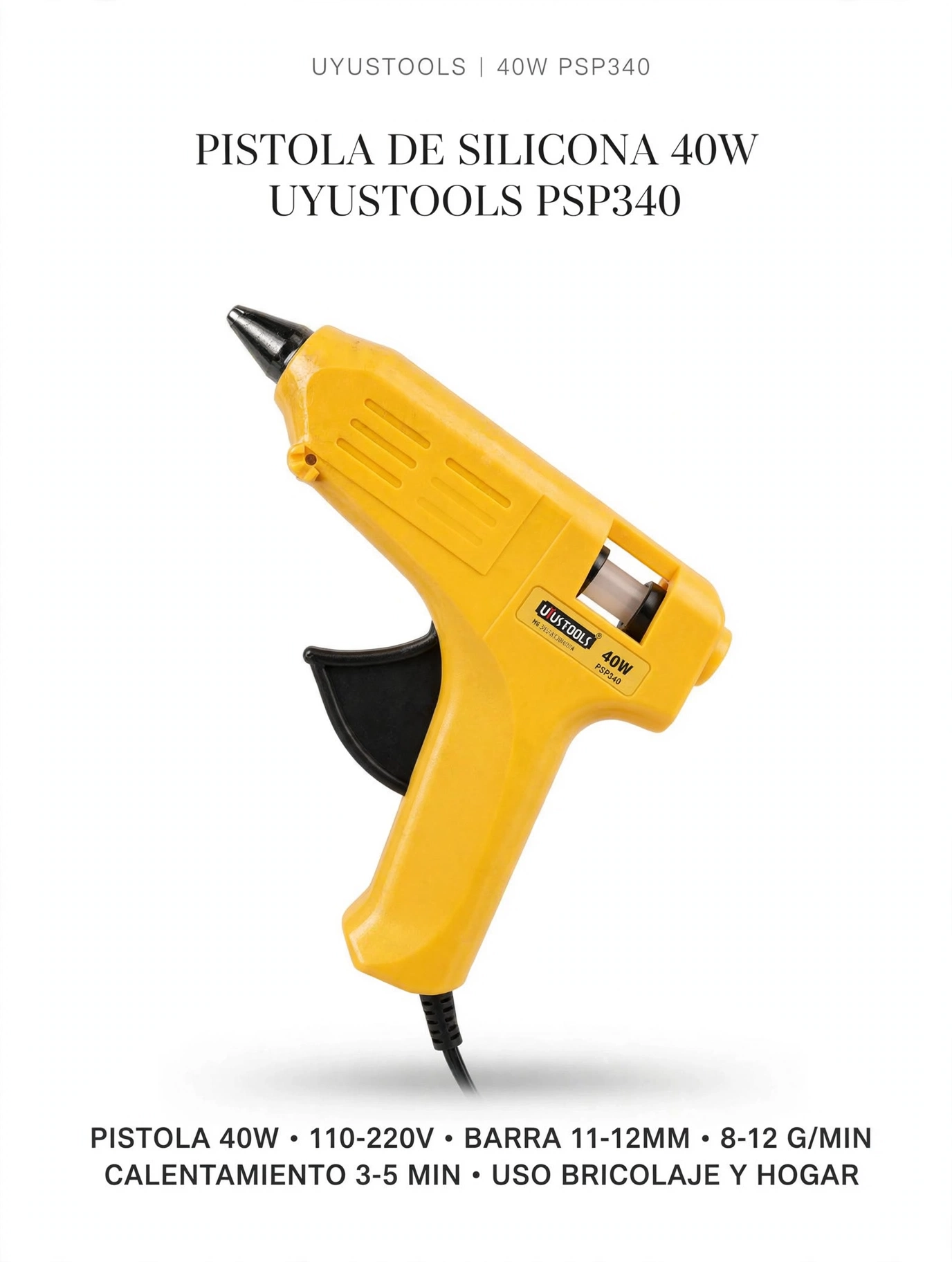 Pistola de silicona grande 