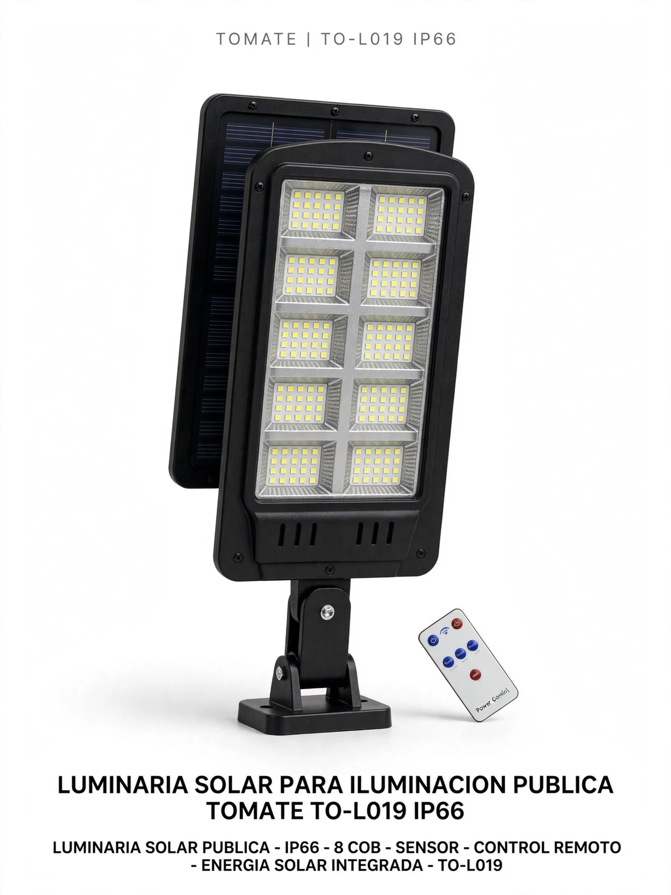 Lampara solar exterior 