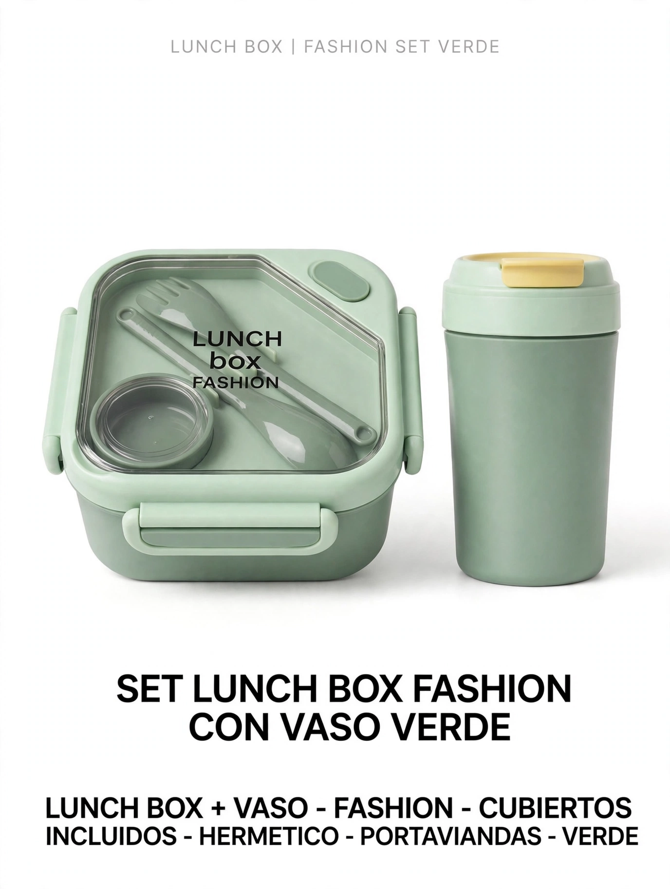 Lonchera y vaso 