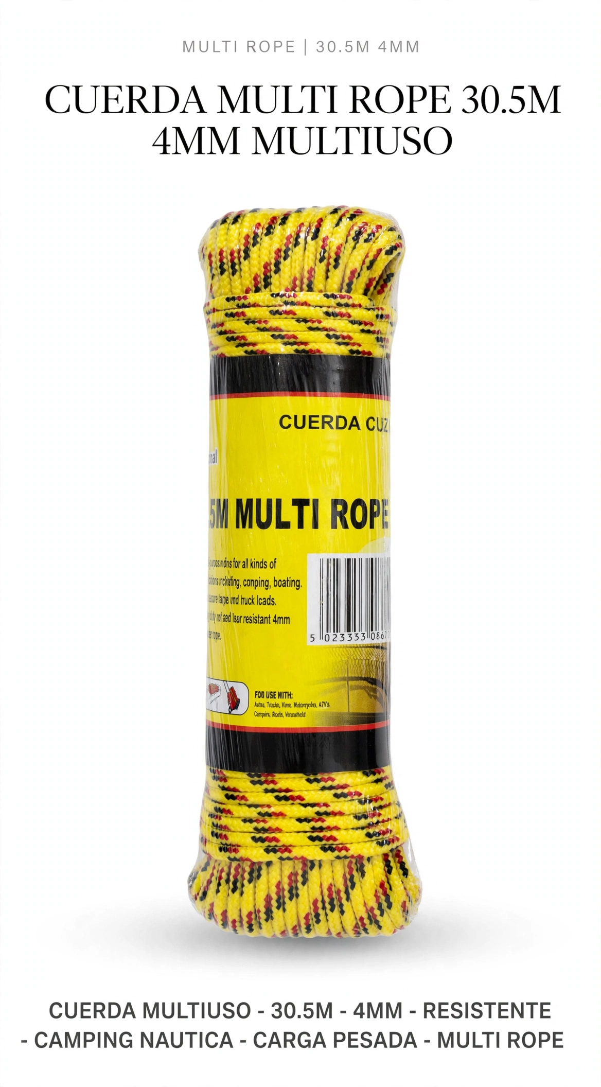 Cuerda 4mm x 30m 