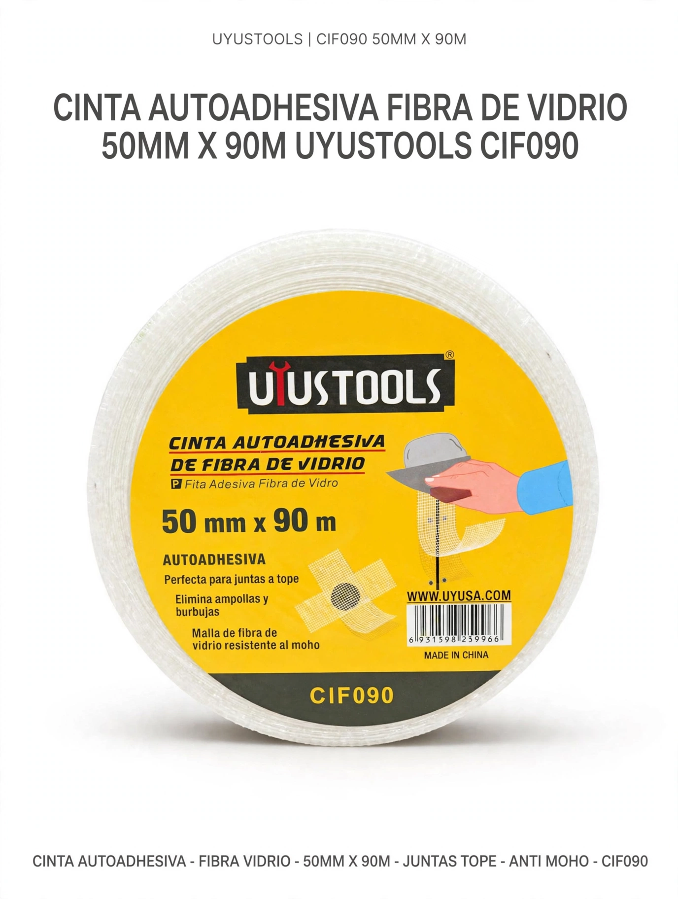 Cinta autoadhesiva fibra de vidrio 